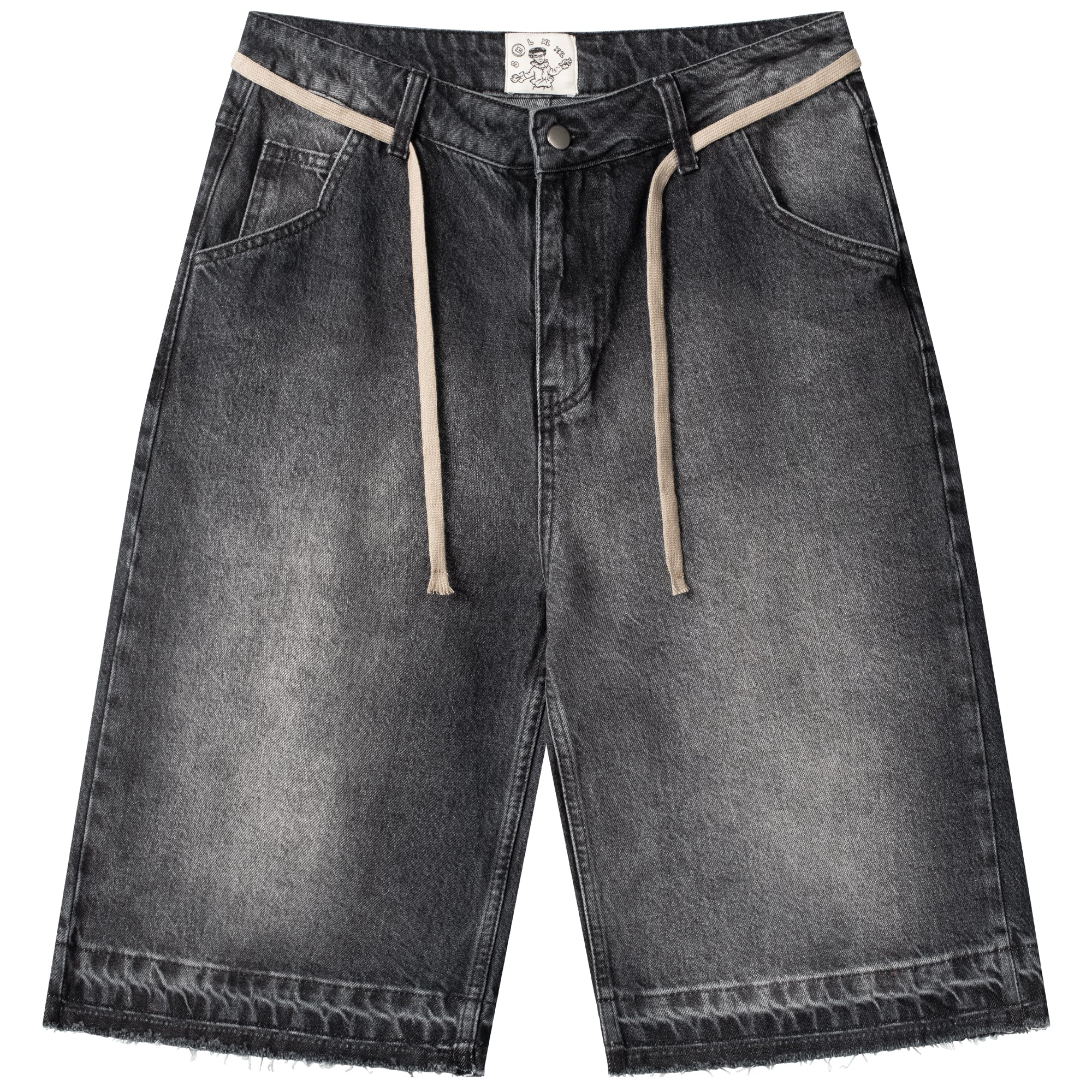 Washed out Jorts Black